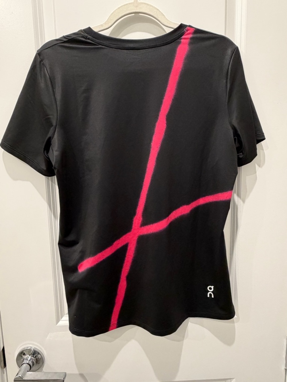 On Running DriFit Women's Black Short-Sleeve Tee with Pink Graphic - Picture 6 of 6